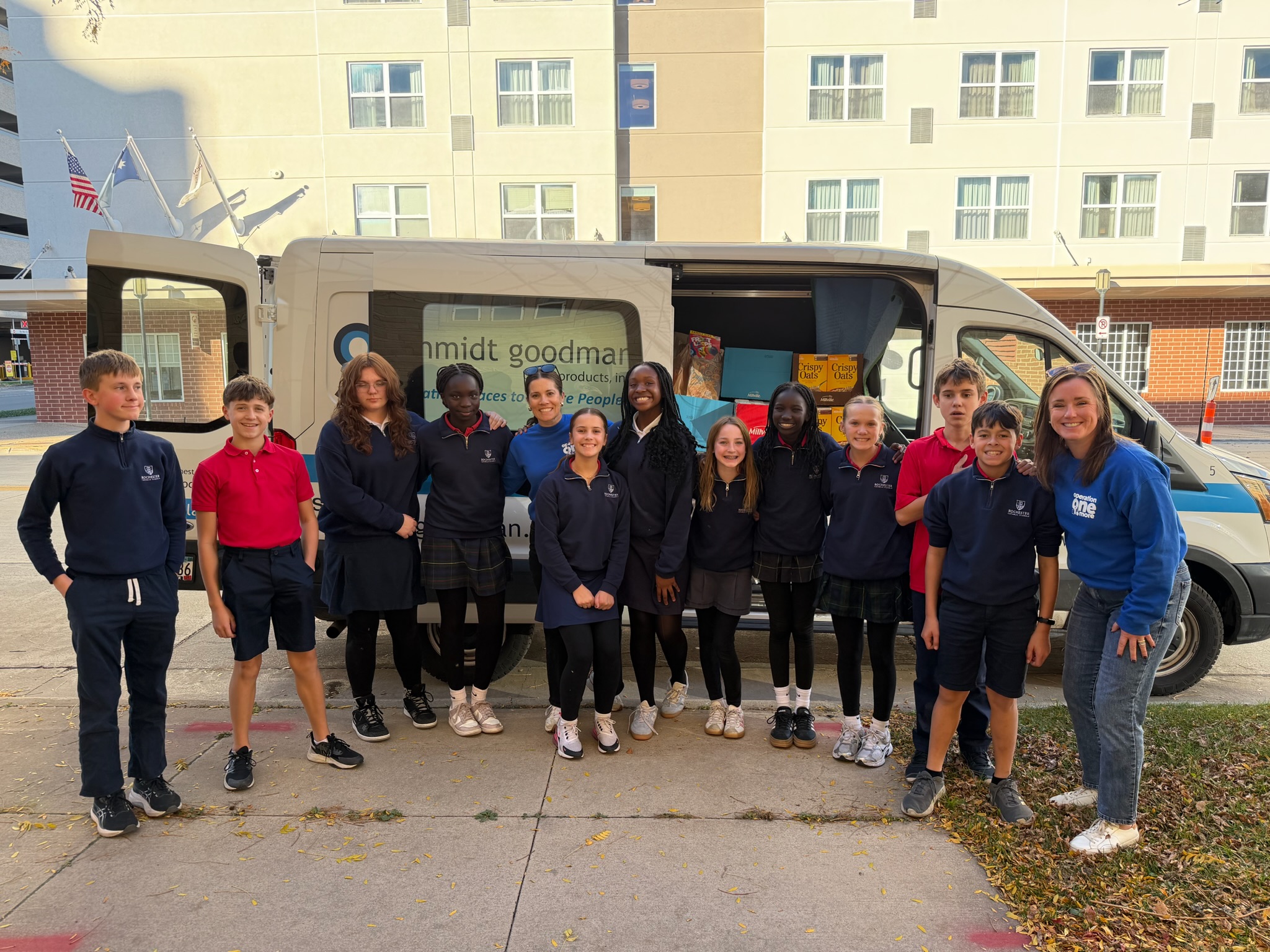 Volunteers connecting with the community