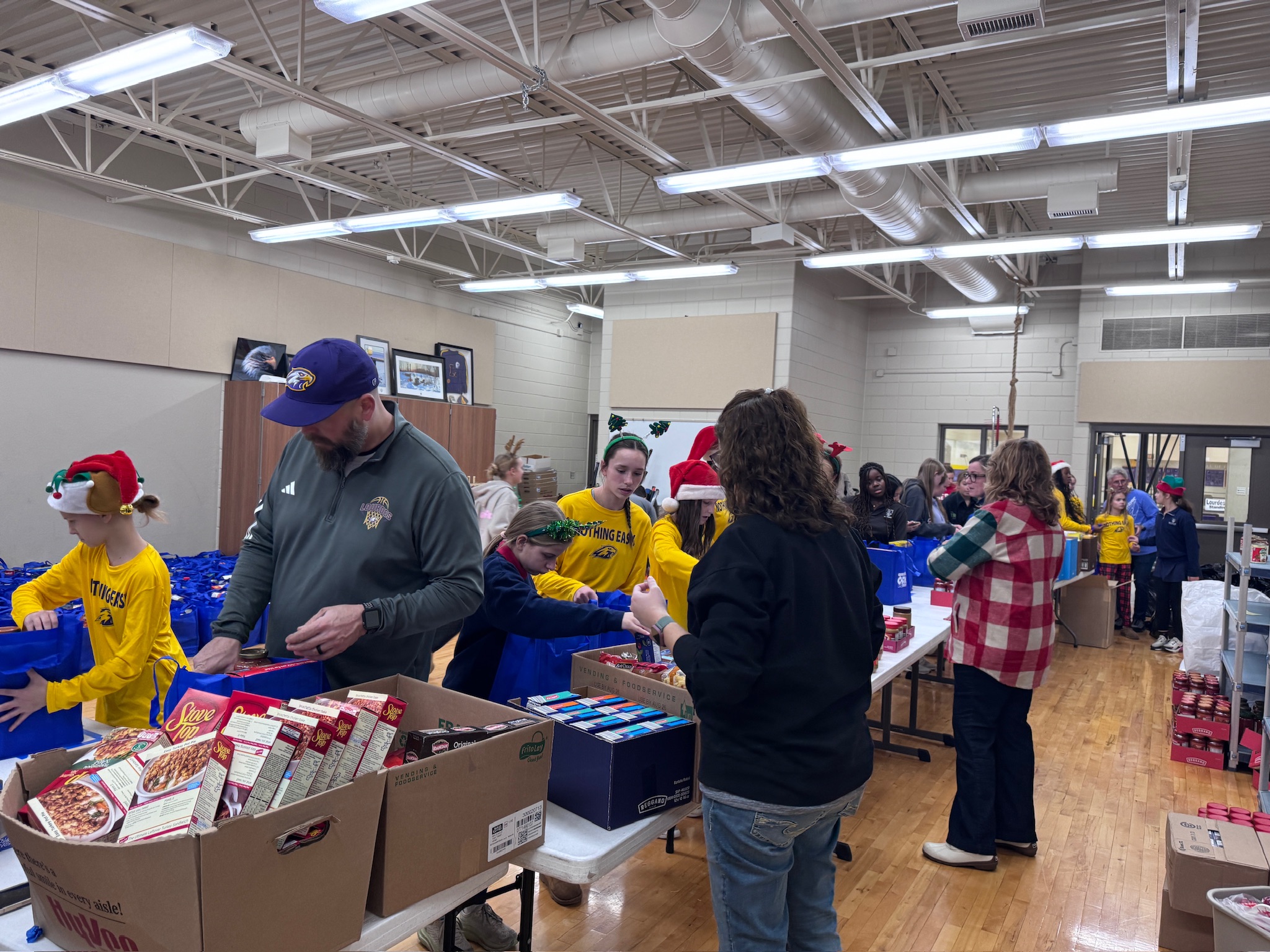 Volunteers serving the community